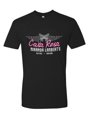 Casa Rosa Miranda Lambert's Black Short Sleeve Graphic Tee